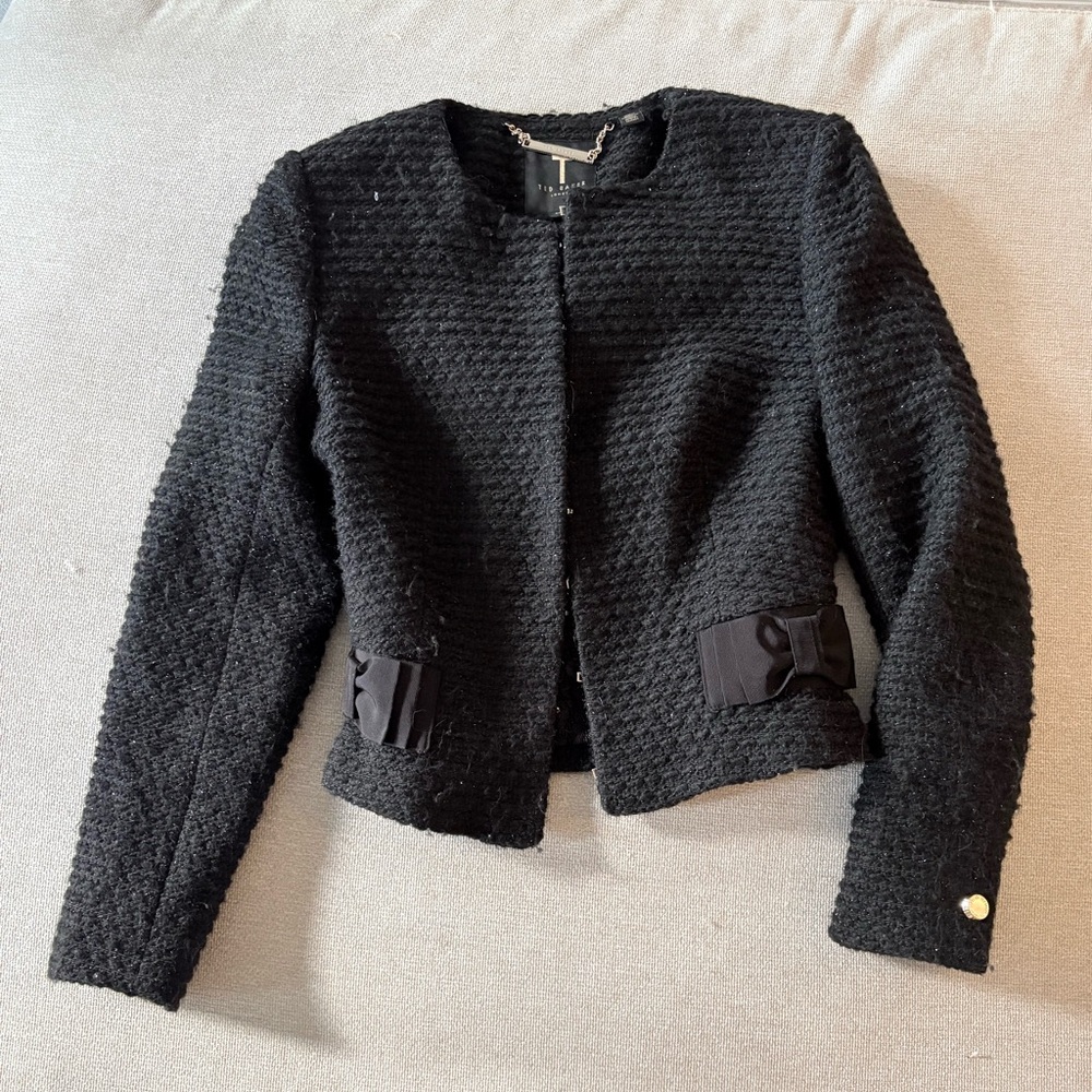 Ted Baker Black Cropped Blazer